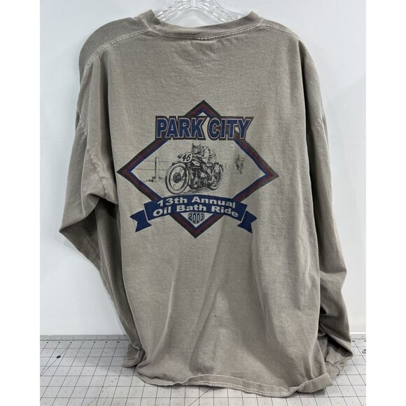 Utah British Bike Club Park City 13th Oil Bath Ride '03 Long-Sleeve T-Shirt XL - Picture 5 of 10